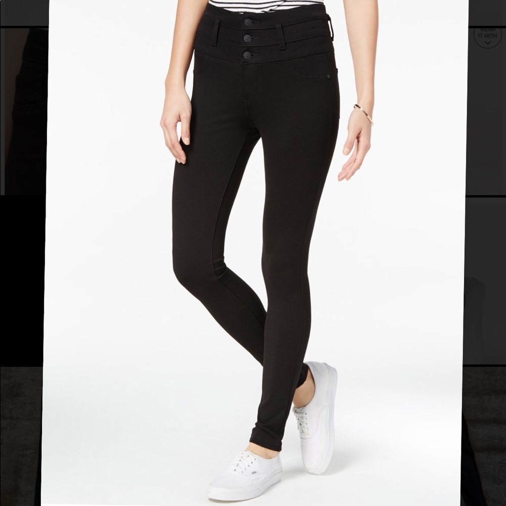 Celebrity Pink High-Waist Skinny Ponte Pants
